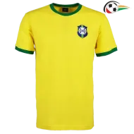 Camisa Brasil Qualidade Premium Titular 1970 Retro Classicas Amarelo