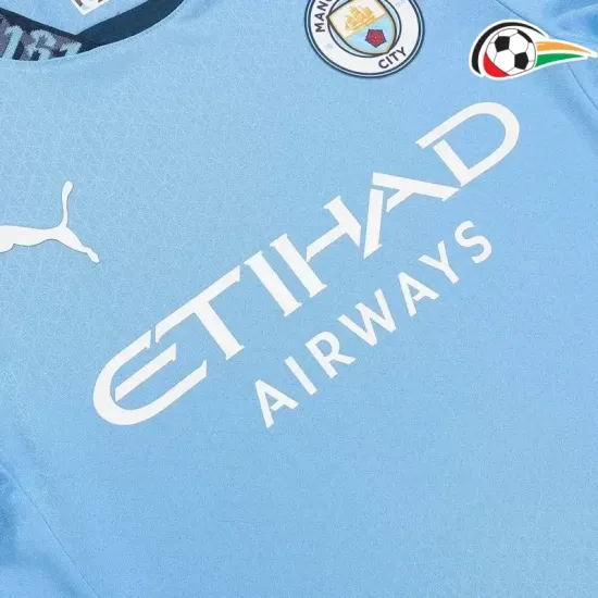 Equipacione Manchester City Qualidade TAILANDESA Home Primeiro Kit 2024/25 Jogador Equipacione Manchester City Qualidade TAILANDESA Home Primeiro Kit 2024/25 Jogador