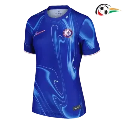 Camiseta Chelsea Futebol Local 2024/25 Mulher