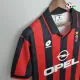 AC Milan Camiseta Futebol Local Primeiro Kit 1995/96 Classicas AC Milan Camiseta Futebol Local Primeiro Kit 1995/96 Classicas