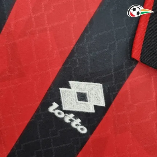 AC Milan Camiseta Futebol Local Primeiro Kit 1995/96 Classicas AC Milan Camiseta Futebol Local Primeiro Kit 1995/96 Classicas
