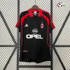 Camisa AC Milan Qualidade TAILANDESA Alternativa 2000/01 Vintage Vermelho/Preto