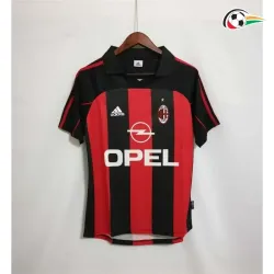 Camiseta AC Milan Qualidade AAA Home Primeiro Kit 2000/01 Classicas