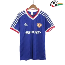 Camiseta Manchester United Futebol Away Segundo Kit 1986 Vintage