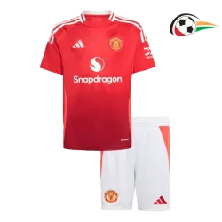 Manchester United Camisola Baratas Local Primeiro Kit 2024/25 (Camisola + Calções)