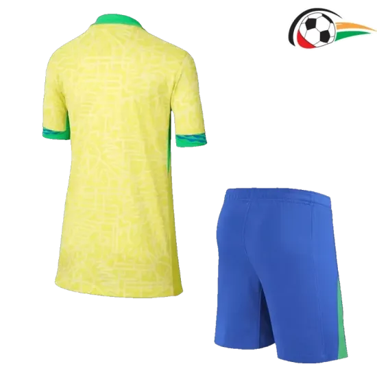 Brasil Camisa Qualidade Premium Local Primeiro Kit 2024 Infantil Brasil Camisa Qualidade Premium Local Primeiro Kit 2024 Infantil