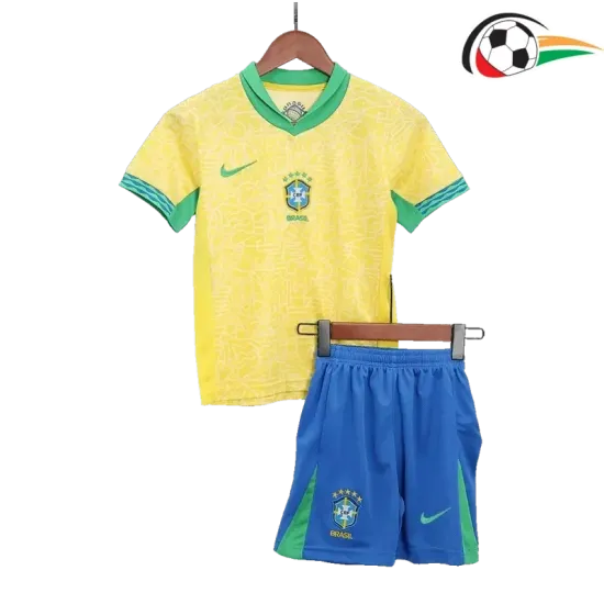 Brasil Camisa Qualidade Premium Local Primeiro Kit 2024 Infantil Brasil Camisa Qualidade Premium Local Primeiro Kit 2024 Infantil