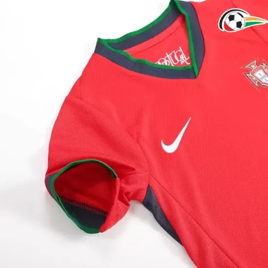 Camiseta Portugal Replicas Local 2024 Niños Camiseta Portugal Replicas Local 2024 Niños