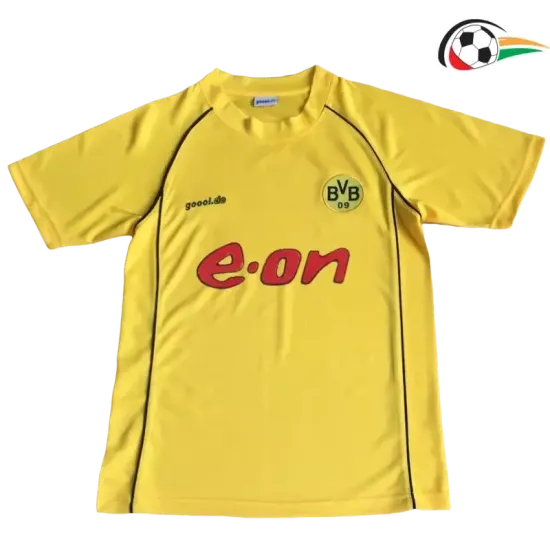 Camiseta Borussia Dortmund Futebol Local Primeiro Kit 2002 Vintage Camiseta Borussia Dortmund Futebol Local Primeiro Kit 2002 Vintage