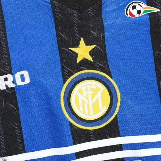 Camiseta Inter de Milan Baratas Home Primeiro Kit 1997/98 Classicas Camiseta Inter de Milan Baratas Home Primeiro Kit 1997/98 Classicas