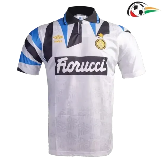Inter de Milan Camiseta Futebol Away 1992/93 Retro Classicas Inter de Milan Camiseta Futebol Away 1992/93 Retro Classicas