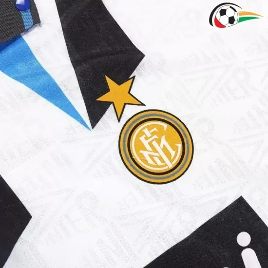 Inter de Milan Camiseta Futebol Away 1992/93 Retro Classicas Inter de Milan Camiseta Futebol Away 1992/93 Retro Classicas