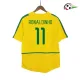 RONALDINHO 11 Brasil Camisa Replicas Home 2002/03 Retro Amarela RONALDINHO 11 Brasil Camisa Replicas Home 2002/03 Retro Amarela