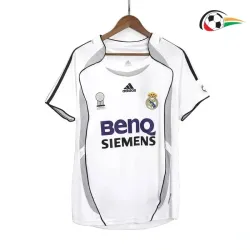 BECKHAM 23 Real Madrid Camiseta Baratas Local 2006/07 Vintage Branca