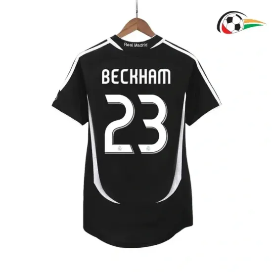 BECKHAM 23 Real Madrid Equipacione Qualidade TAILANDESA Segundo Kit 2006/07 Classicas Preto BECKHAM 23 Real Madrid Equipacione Qualidade TAILANDESA Segundo Kit 2006/07 Classicas Preto