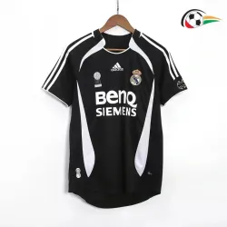 BECKHAM 23 Real Madrid Equipacione Qualidade TAILANDESA Segundo Kit 2006/07 Classicas Preto