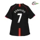 RONALDO 7 Manchester United Camisa Qualidade TAILANDESA Visitante Segundo Kit 2007/08 Retro Preta RONALDO 7 Manchester United Camisa Qualidade TAILANDESA Visitante Segundo Kit 2007/08 Retro Preta