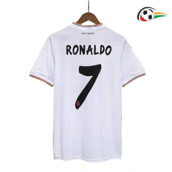 RONALDO 7 Real Madrid Camiseta Qualidade AAA Local 2013/14 Vintage Branca RONALDO 7 Real Madrid Camiseta Qualidade AAA Local 2013/14 Vintage Branca
