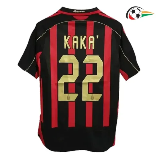Camiseta KAKA'22 AC Milan Baratas Local 2006/07 Vintage Vermelha Camiseta KAKA'22 AC Milan Baratas Local 2006/07 Vintage Vermelha