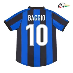 Camisola BAGGIO 10 Inter de Milan Qualidade AAA Home 1999/00 Retro Classicas Azul/Preto