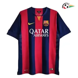 Camiseta MESSI 10 Barcelona Futebol Local 2014/15 Vintage Vermelho/Azul
