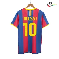 Equipacione MESSI 10 Barcelona Replicas Home Primeiro Kit 2010/11 Classicas Vermelho/Azul