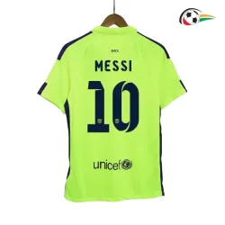 MESSI 10 Barcelona Camisa Qualidade TAILANDESA Terceiro Kit 2014/15 Retro Verde