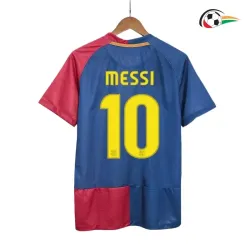 MESSI 10 Barcelona Equipacione Qualidade Premium Local Primeiro Kit 2008/09 Classicas Vermelho/Azul