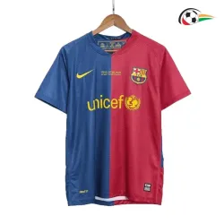 MESSI 10 Barcelona Equipacione Qualidade Premium Local Primeiro Kit 2008/09 Classicas Vermelho/Azul