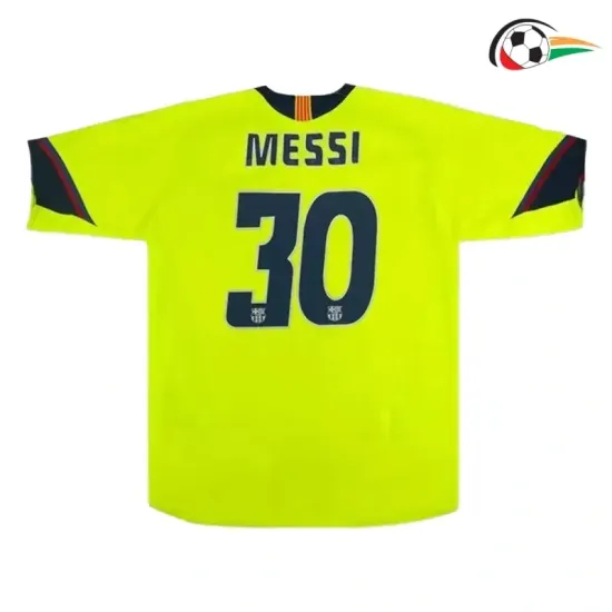 Camiseta MESSI 30 Barcelona Baratas Visitante 2005/06 Vintage Verde Camiseta MESSI 30 Barcelona Baratas Visitante 2005/06 Vintage Verde