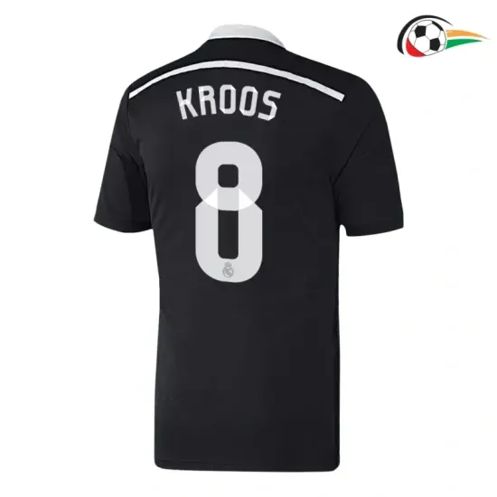 KROOS 8 Real Madrid Camisa Qualidade Premium Alternativa Terceiro Kit 2014/15 Retro Preto KROOS 8 Real Madrid Camisa Qualidade Premium Alternativa Terceiro Kit 2014/15 Retro Preto