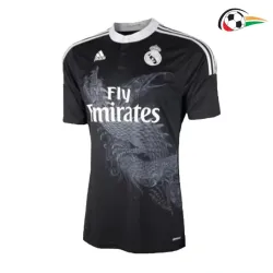 KROOS 8 Real Madrid Camisa Qualidade Premium Alternativa Terceiro Kit 2014/15 Retro Preto