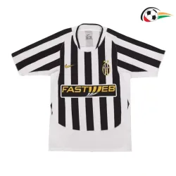 Camisola DEL PIERO 10 Juventus Baratas Local Primeiro Kit 2003/04 Retro Classicas Preto/Branco