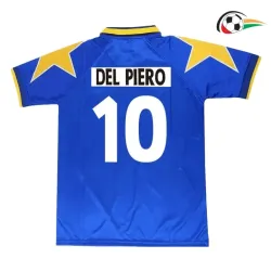 Camiseta DEL PIERO 10 Juventus Qualidade AAA Visitante 1995/96 Vintage Azul