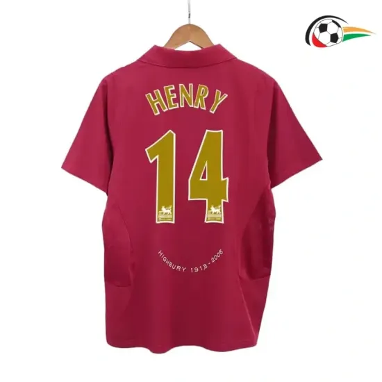 HENRY 14 Arsenal Camisola Futebol Local 2005/06 Retro Classicas Vermelho HENRY 14 Arsenal Camisola Futebol Local 2005/06 Retro Classicas Vermelho