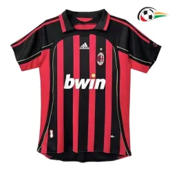 MALDINI 3 AC Milan Camisa Replicas Home 2006/07 Retro Vermelho/Preto