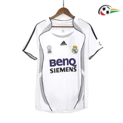 RAUL 7 Real Madrid Camiseta Baratas Primeiro Kit 2006/07 Vintage Branco