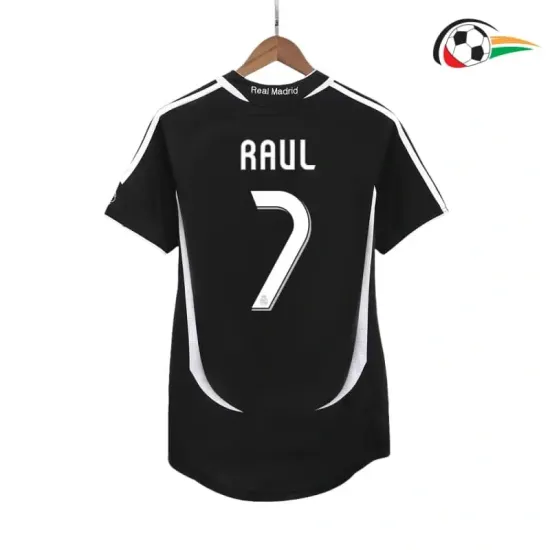 RAUL 7 Real Madrid Equipacione Qualidade TAILANDESA Segundo Kit 2006/07 Classicas Preto RAUL 7 Real Madrid Equipacione Qualidade TAILANDESA Segundo Kit 2006/07 Classicas Preto