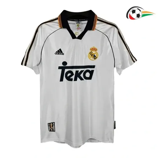 Camisola RAUL 7 Real Madrid Qualidade AAA Local Primeiro Kit 1998/00 Retro Classicas Branco Camisola RAUL 7 Real Madrid Qualidade AAA Local Primeiro Kit 1998/00 Retro Classicas Branco