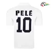 Camisa PELÉ 10 Santos FC Qualidade Premium Home Primeiro Kit 1970 Retro Branco