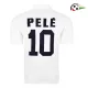 Camisa PELÉ 10 Santos FC Qualidade Premium Home Primeiro Kit 1970 Retro Branco Camisa PELÉ 10 Santos FC Qualidade Premium Home Primeiro Kit 1970 Retro Branco
