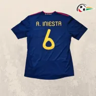 Equipacione A.INIESTA 6 España Replicas Titular 2010 Classicas Azul