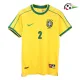 Camisola CAFU 2 Brasil Futebol Home 1998 Retro Classicas Amarelo