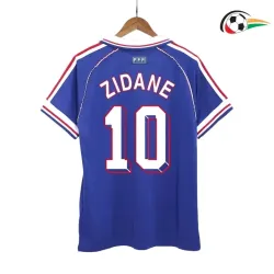 ZIDANE 10 Francia Camisola Qualidade AAA Home 1998 Retro Classicas Azul