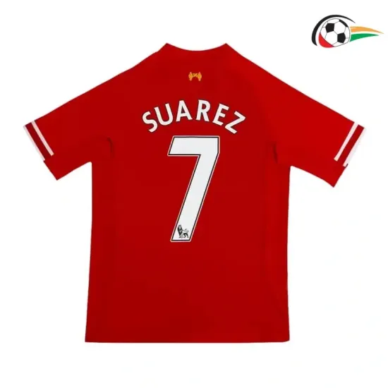 SUAREZ 7 Liverpool Camisa Qualidade Premium Local Primeiro Kit 2013/14 Retro Vermelho SUAREZ 7 Liverpool Camisa Qualidade Premium Local Primeiro Kit 2013/14 Retro Vermelho