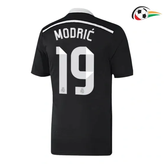 MODRIĆ 19 Real Madrid Camisola Futebol Alternativa 2014/15 Retro Classicas Preto MODRIĆ 19 Real Madrid Camisola Futebol Alternativa 2014/15 Retro Classicas Preto