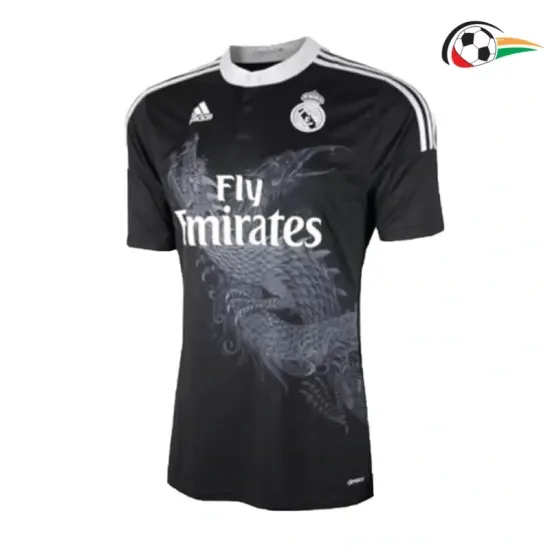 MODRIĆ 19 Real Madrid Camisola Futebol Alternativa 2014/15 Retro Classicas Preto MODRIĆ 19 Real Madrid Camisola Futebol Alternativa 2014/15 Retro Classicas Preto