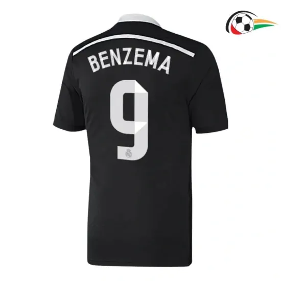 BENZEMA 9 Real Madrid Camisa Replicas Terceiro Kit 2014/15 Retro Preto BENZEMA 9 Real Madrid Camisa Replicas Terceiro Kit 2014/15 Retro Preto