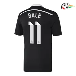 BALE 11 Real Madrid Camiseta Baratas Alternativa Terceiro Kit 2014/15 Vintage Preto