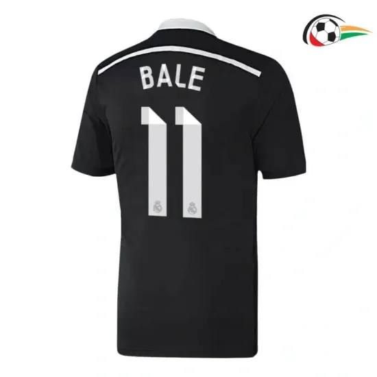 BALE 11 Real Madrid Camiseta Baratas Alternativa Terceiro Kit 2014/15 Vintage Preto BALE 11 Real Madrid Camiseta Baratas Alternativa Terceiro Kit 2014/15 Vintage Preto